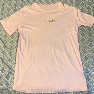 Pacsun light pink t shirt